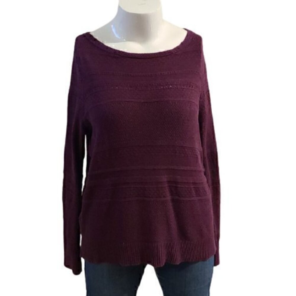 [Loft] Purple knitted sweater